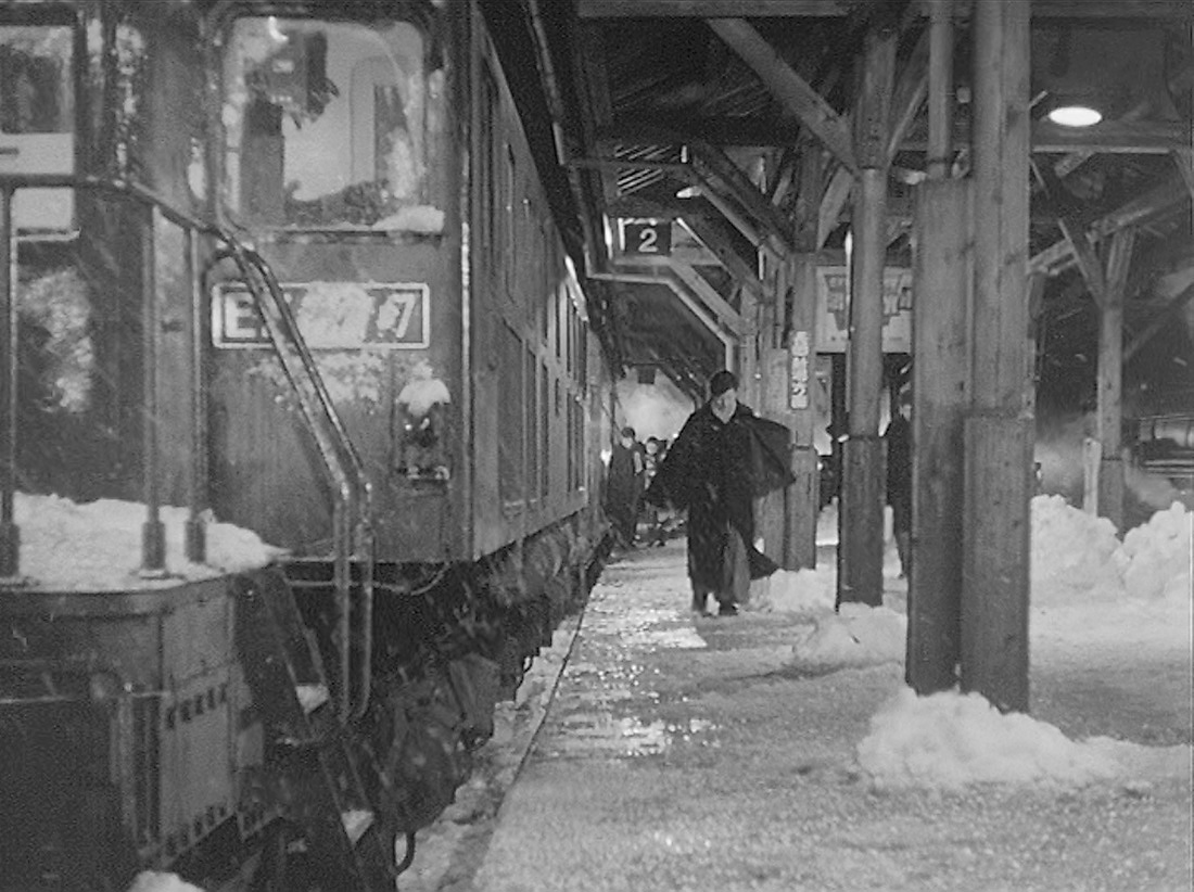 東宝映画「雪国」（1957年）の鉄道シーン