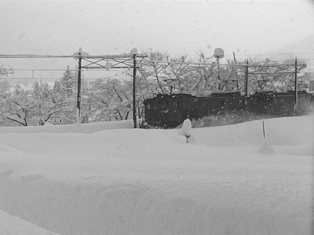 東宝映画「雪国」（1957年）の鉄道シーン